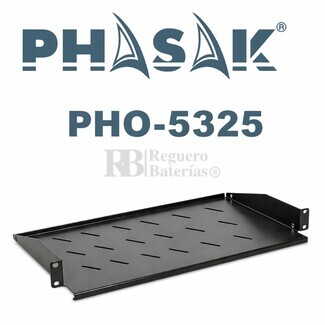 Bandeja fija frontal Rack 1U 268 mm fondo | Phasak PHO-5325